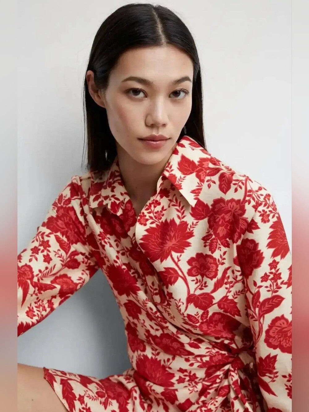 MANGO Women's Floral Wrap Dress Size 2 - Picture 10 of 10